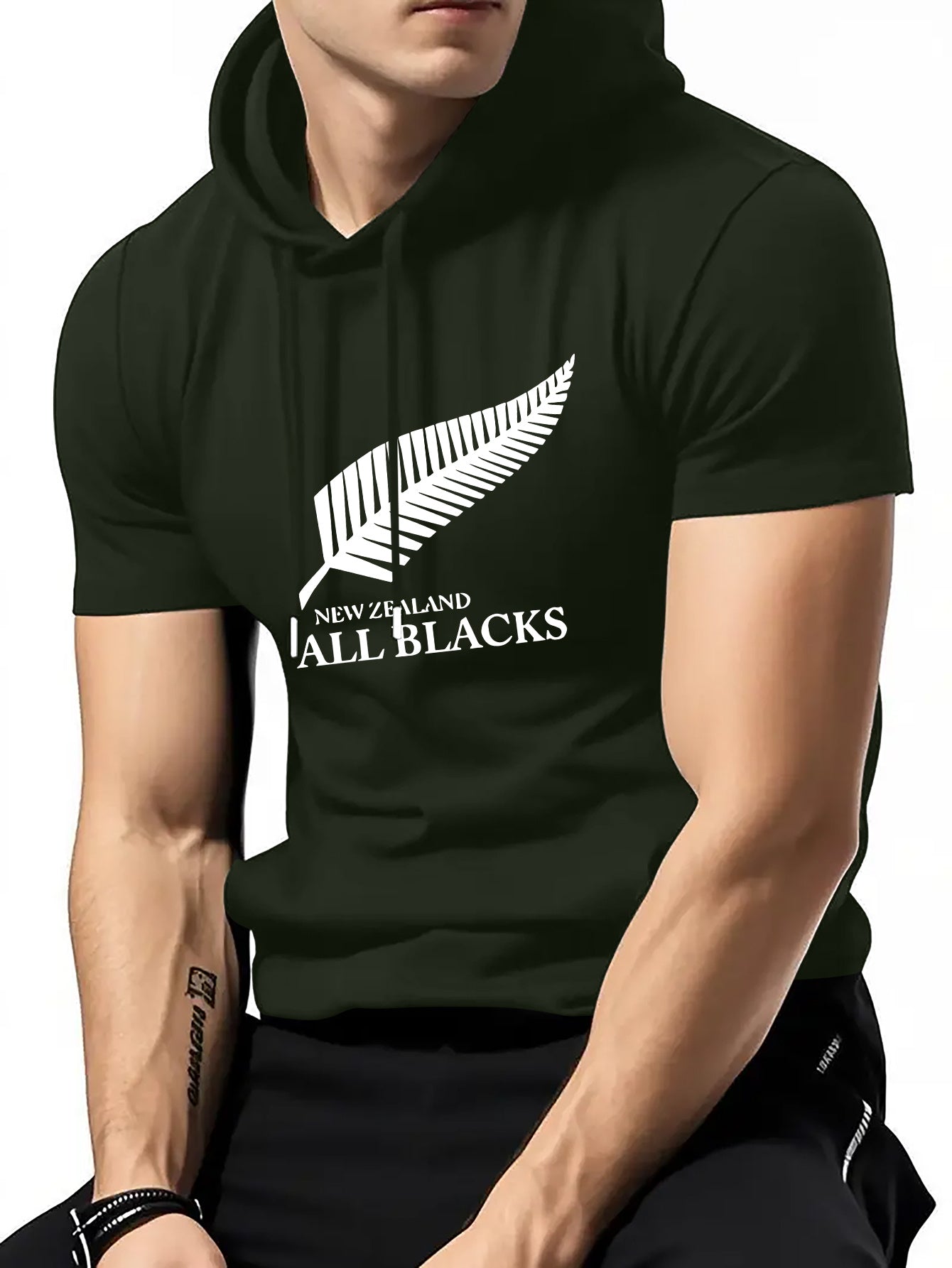 Men’s Rugby Hooded T-Shirt