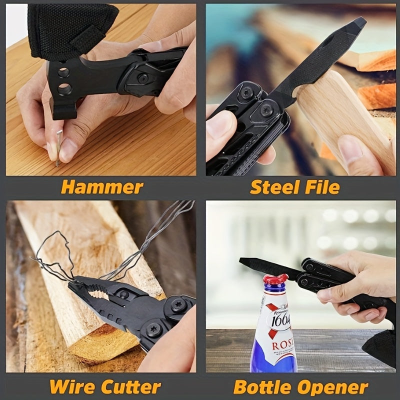 15-in-1 Stainless Steel Camping Multitool – Ultimate Outdoor Adventure Gear