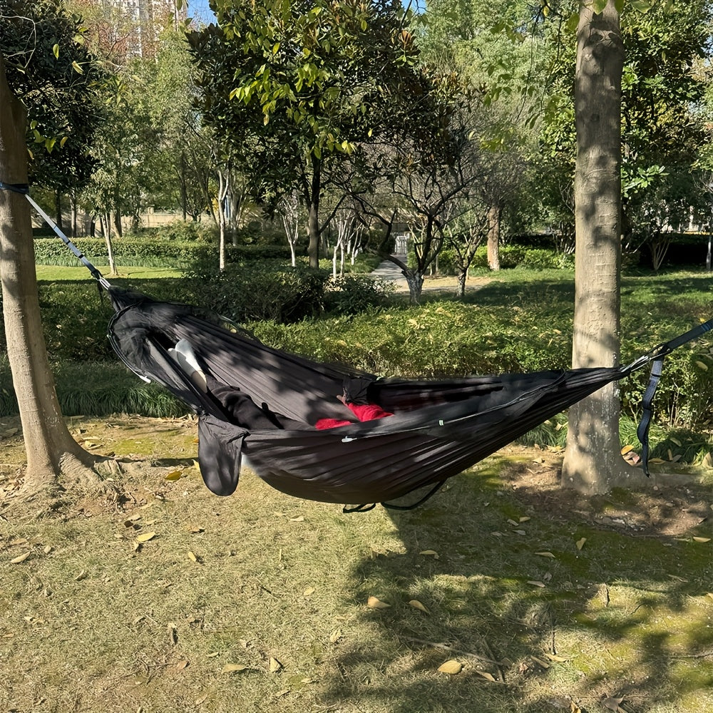 Automatic Quick-Deploy Mosquito Net Hammock