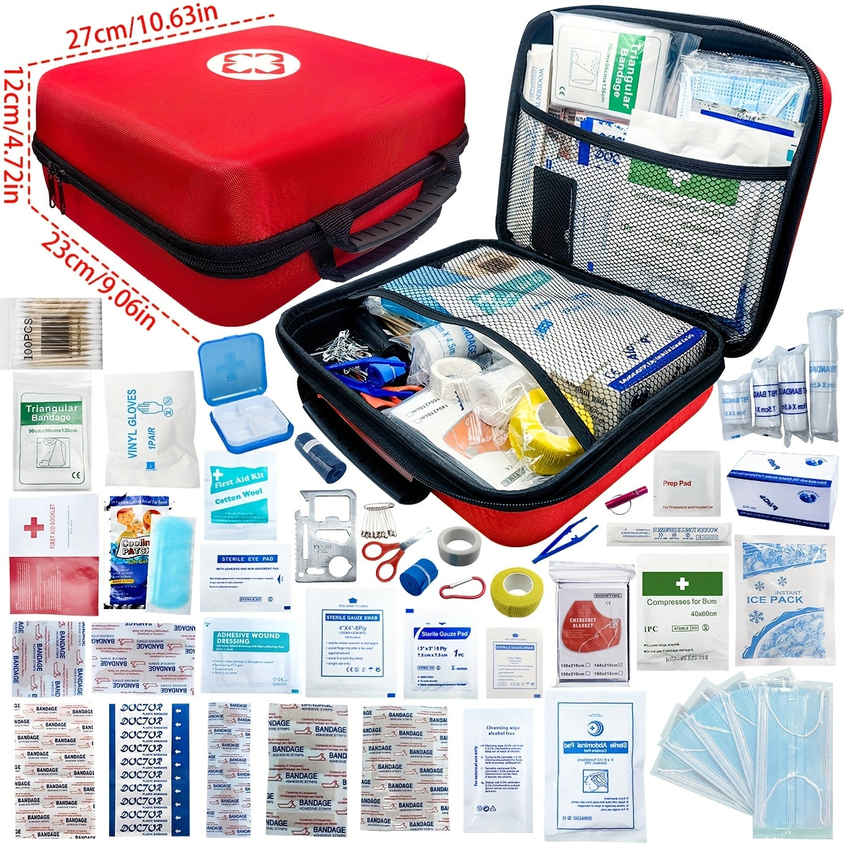 344/738/1030-in-1 Multifunctional Portable Emergency Kit