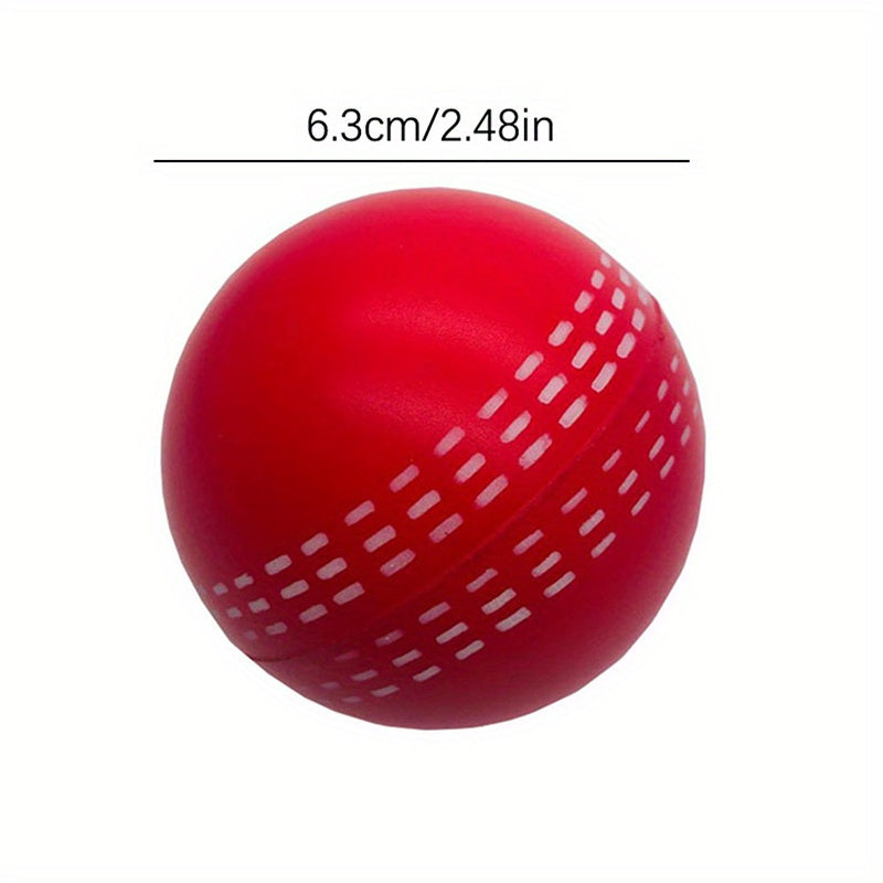 Soft PU Cricket Ball – Red & White