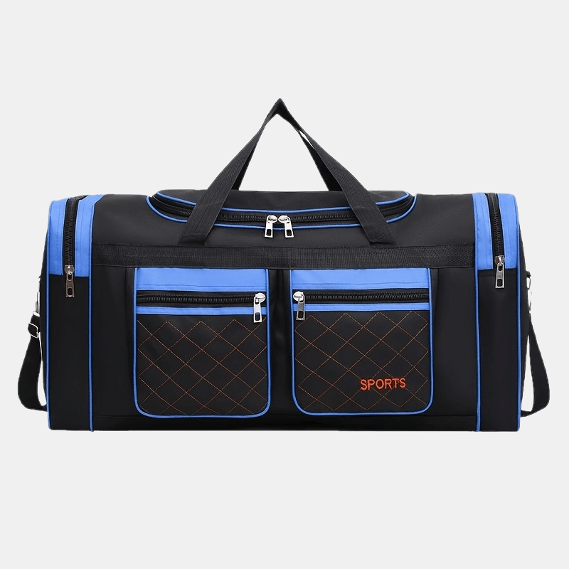 Extra-Large Travel Duffel Bag with Multi-Pocket Design – Red, Blue, Black