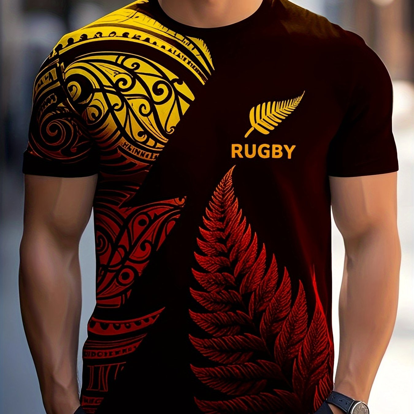 Men’s Graphic Rugby T-Shirt