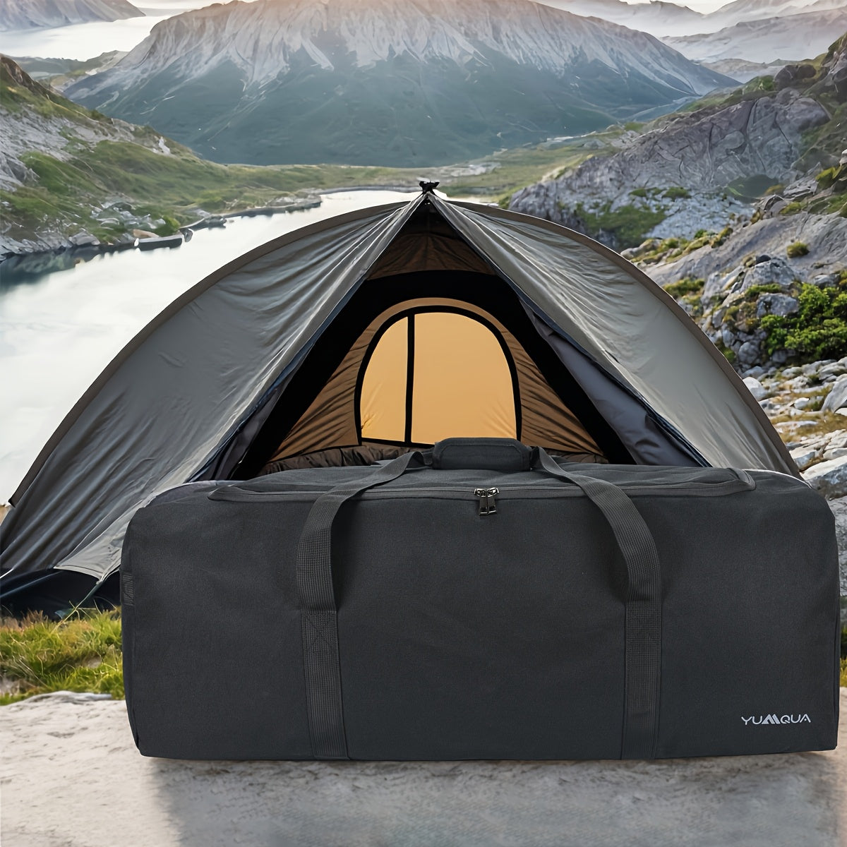100L Extra Large Travel & Sports Duffle Bag – Black