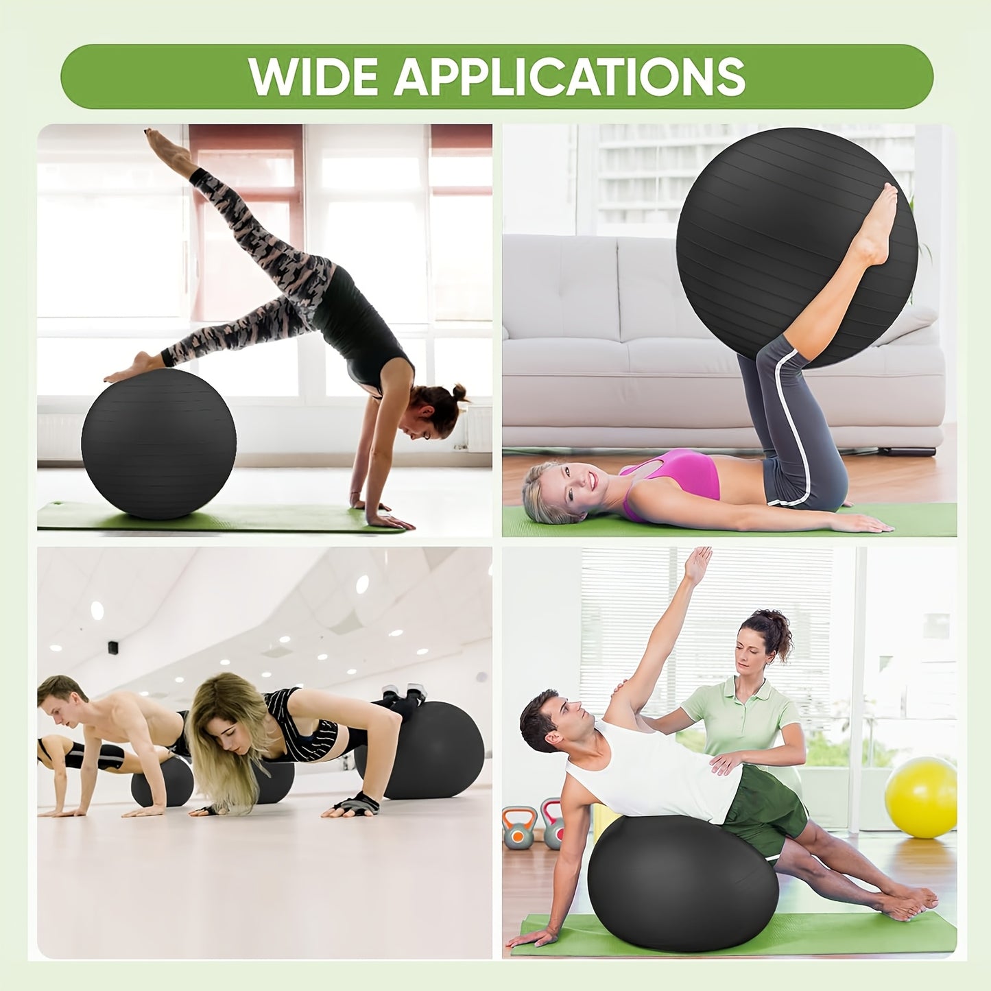 Yoga Stability Ball – Anti-Slip, Heavy-Duty Fitness Ball