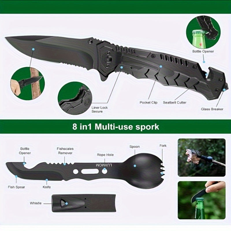 28-in-1 Survival Kit – Essential Outdoor and Emergency Gear