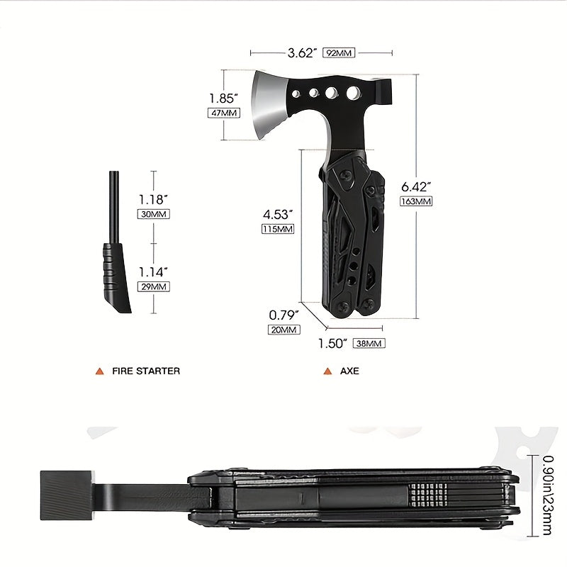15-in-1 Stainless Steel Camping Multitool – Ultimate Outdoor Adventure Gear