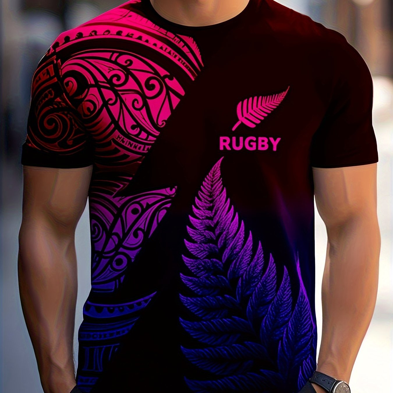 Men’s Graphic Rugby T-Shirt