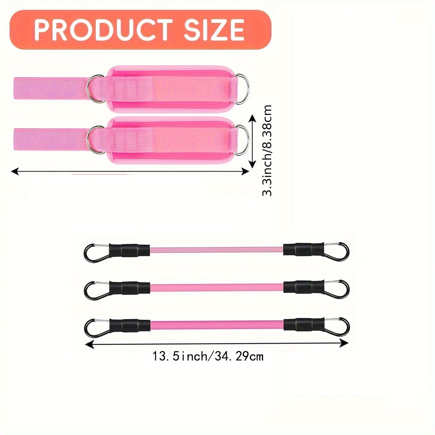 Medium Resistance Band Set – Ankle & Glute Training for Women