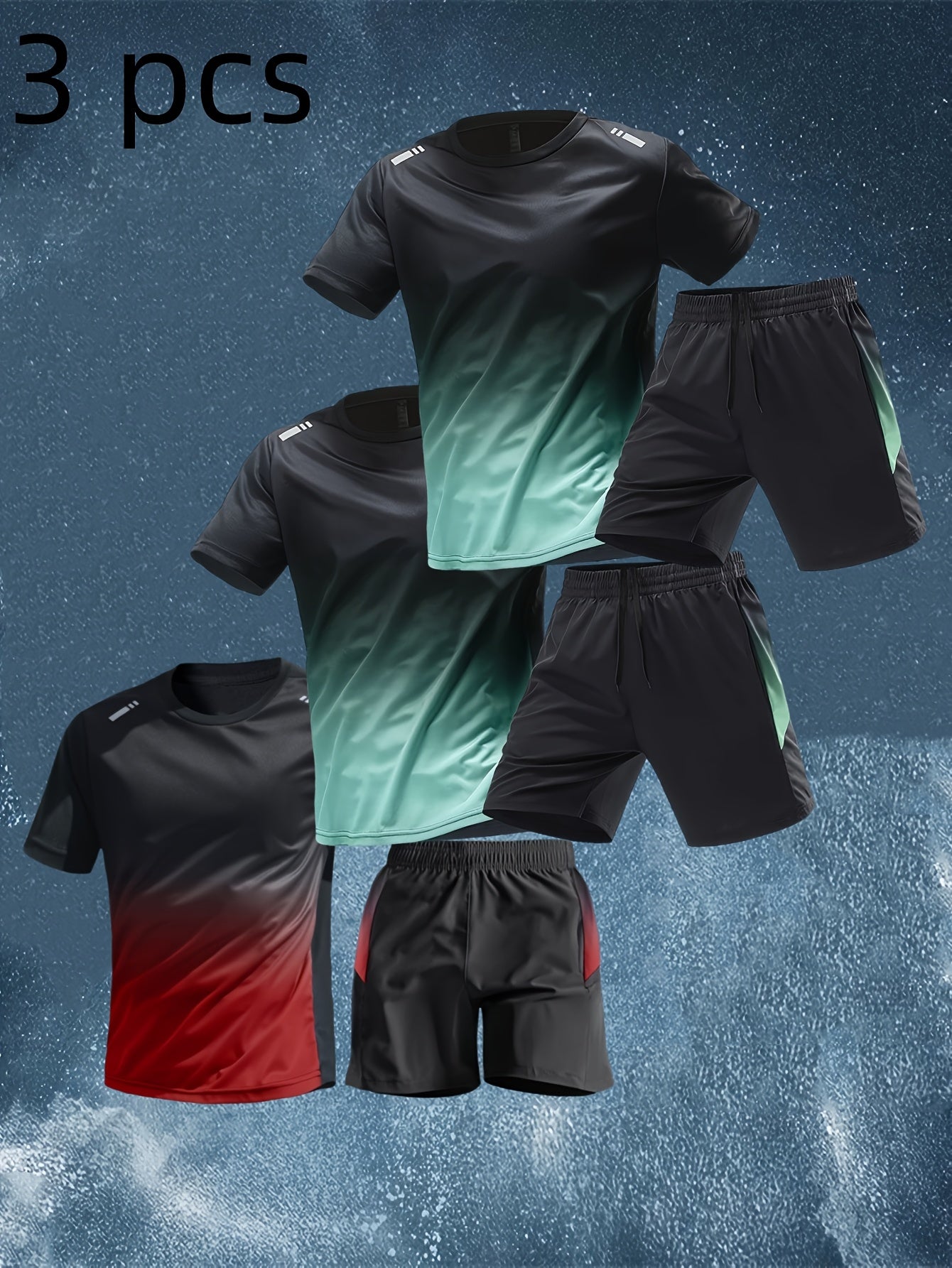 Men’s Summer Sports Set – Short Sleeve & Shorts