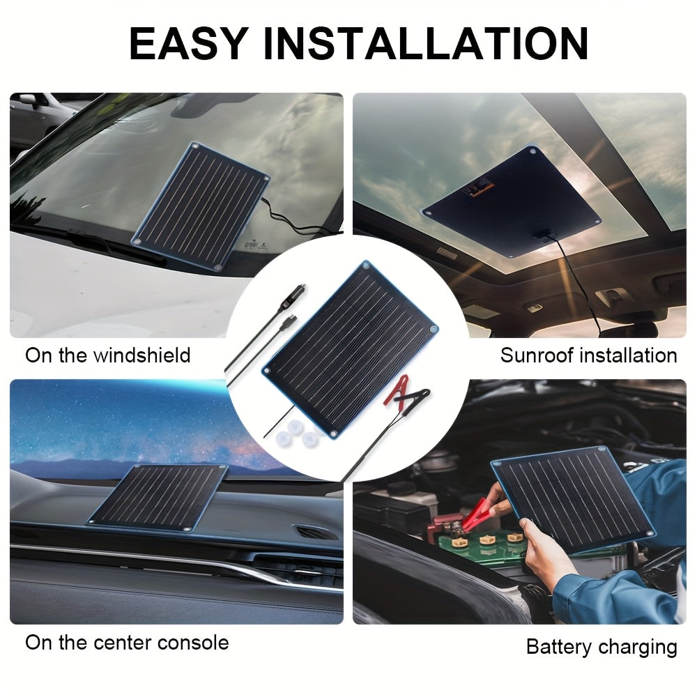 10W Solar Car Battery Charger and Maintainer