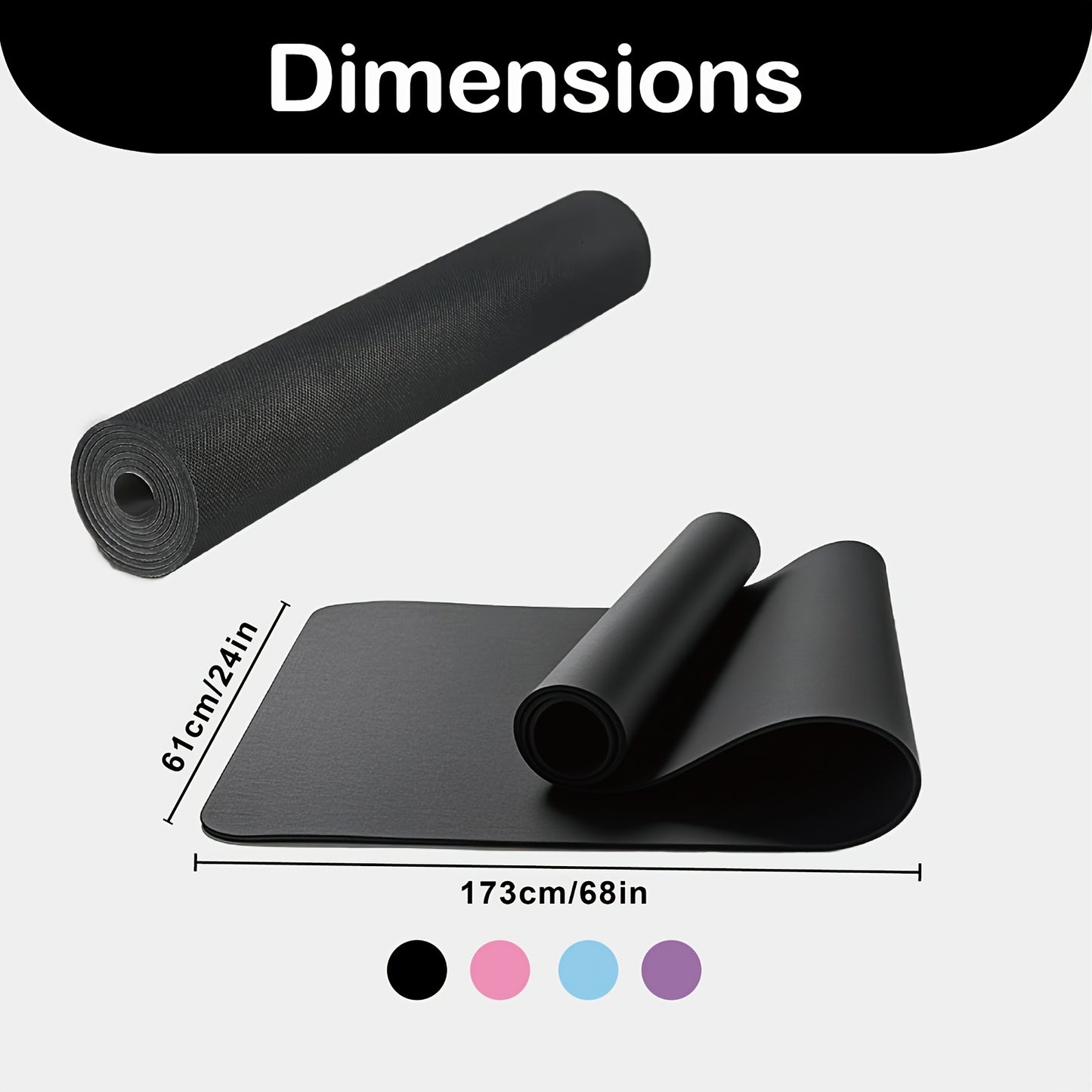 Professional Yoga Mat – 3mm EVA Fitness Floor Mat
