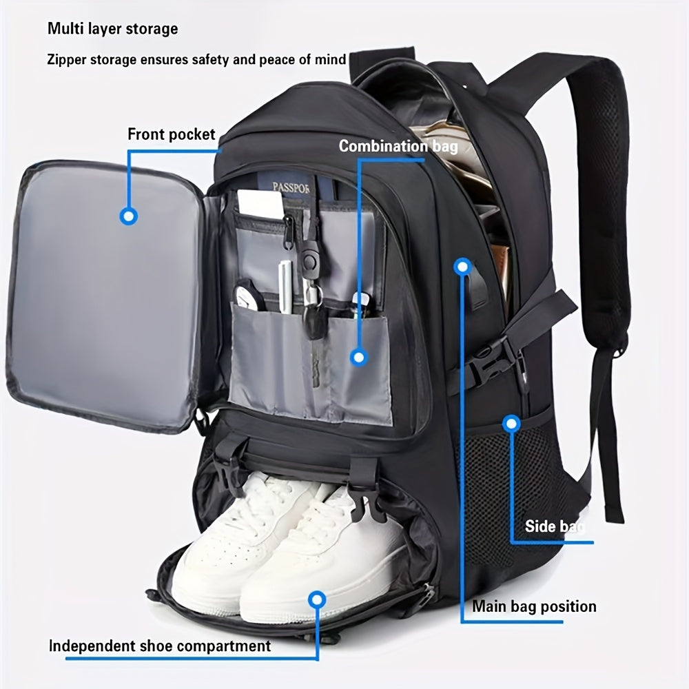 Large Capacity Expandable Business and Travel Backpack