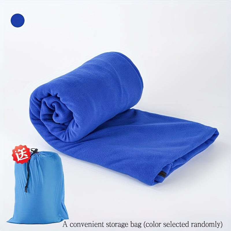 Double-Sided Fleece Sleeping Bag – Soft, Warm & Portable for Camping