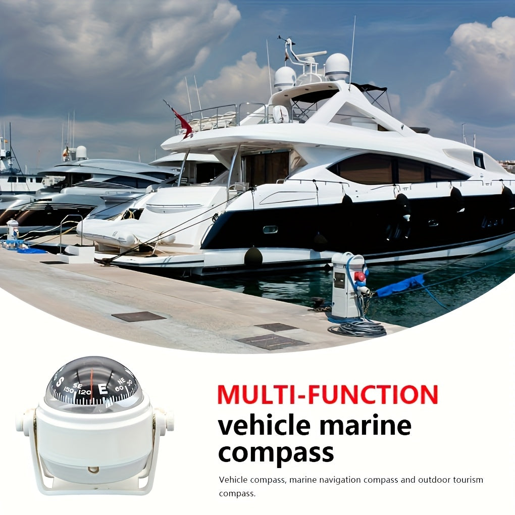 Multi-Functional Marine Compass for Boats and Cars