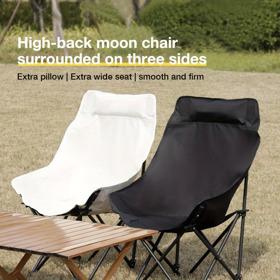 Ultra-Lightweight Portable Folding Chair – High Back with Padded Seat