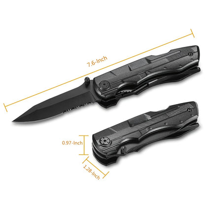 12-in-1 EDC Folding Knife – Multi-Tool for Outdoor Adventures