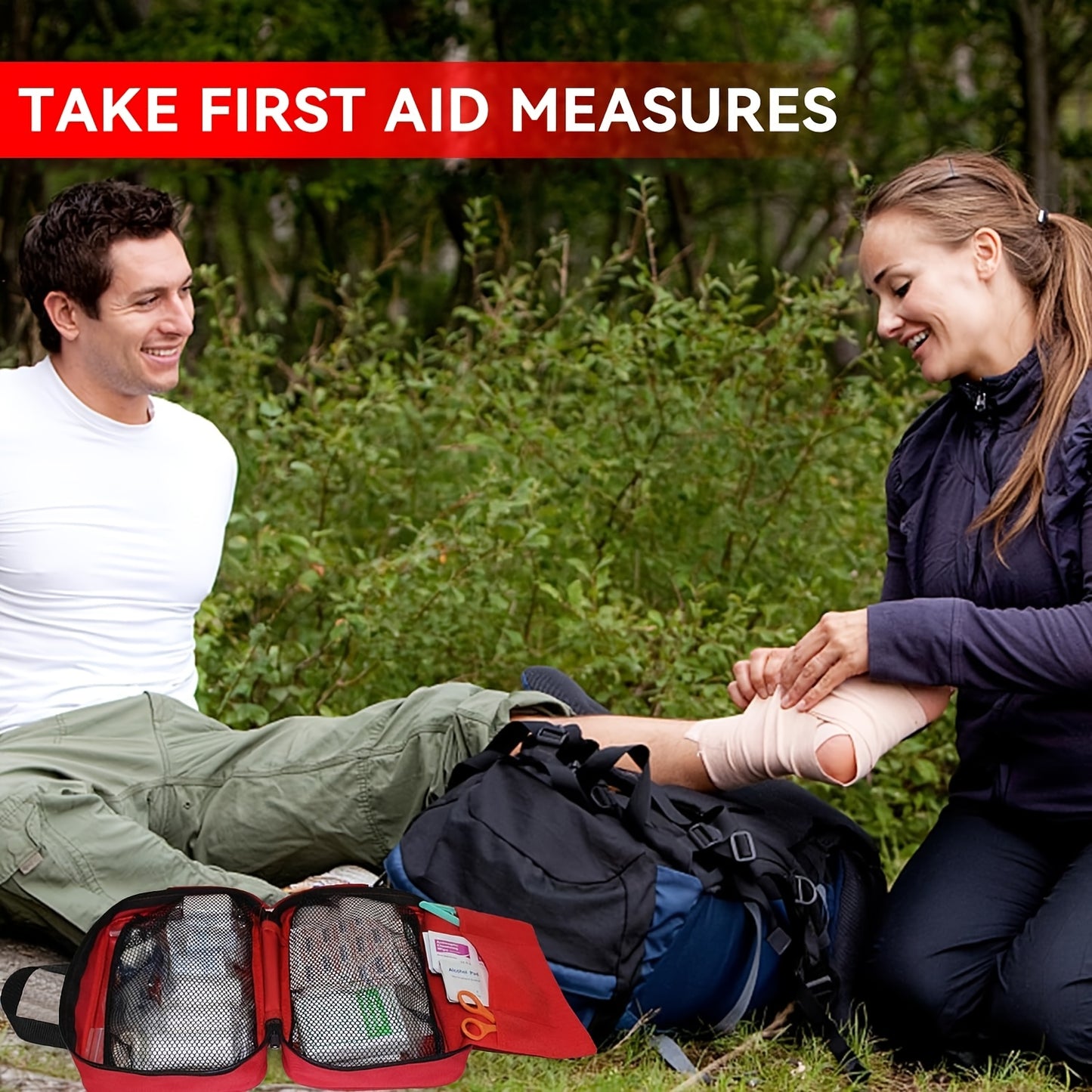Portable First Aid and Emergency Survival Kit