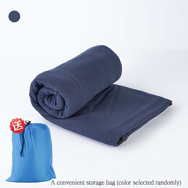 Double-Sided Fleece Sleeping Bag – Soft, Warm &amp; Portable for Camping