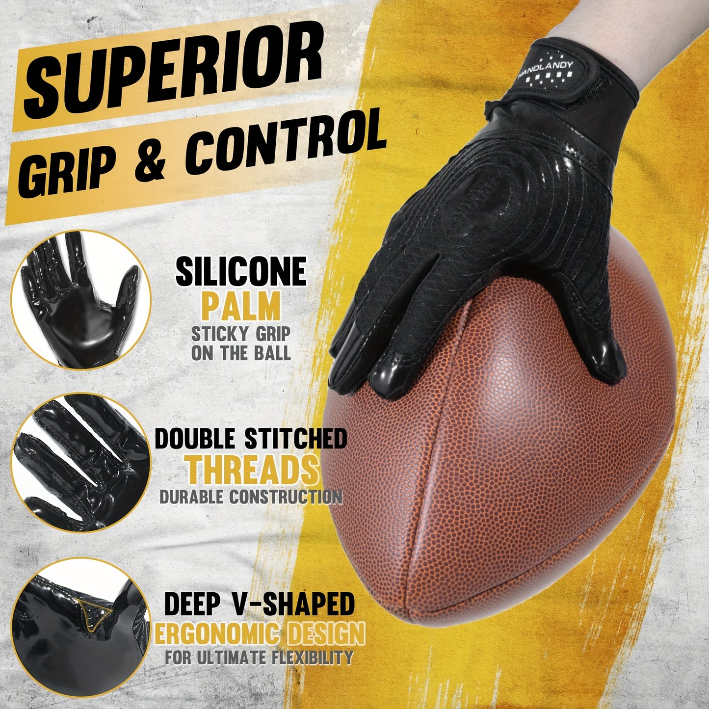 Non-Slip Sports Gloves – Secure Grip for Every Game