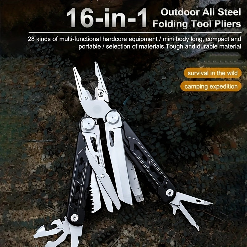 17-in-1 Multi-Tool Pliers – Compact and Versatile Outdoor Tool
