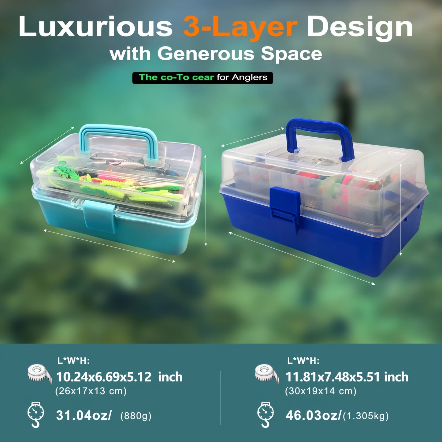 Mixed Color Fishing Accessories Kit – Lures & Tools for Saltwater & Freshwater