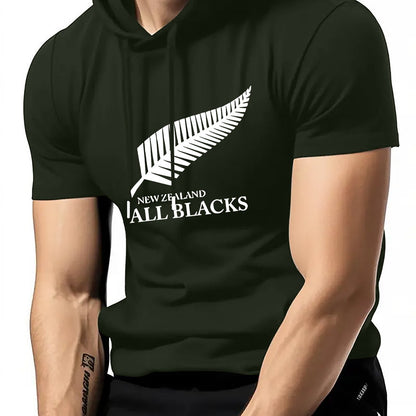 Men’s Rugby Hooded T-Shirt