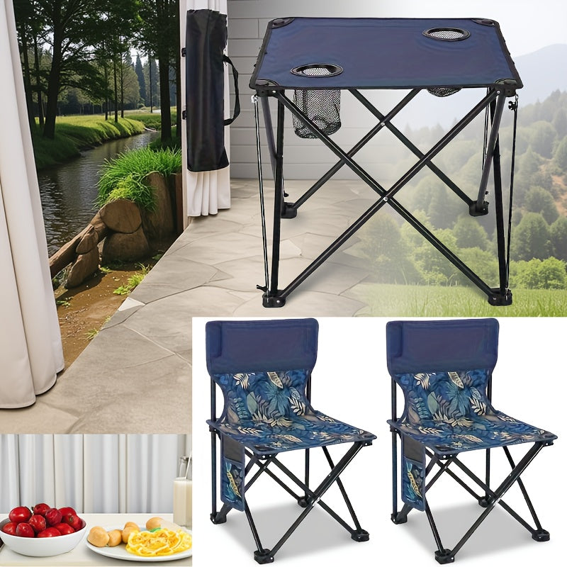 Portable Folding Table and Chair Set – Outdoor Camping &amp; Leisure