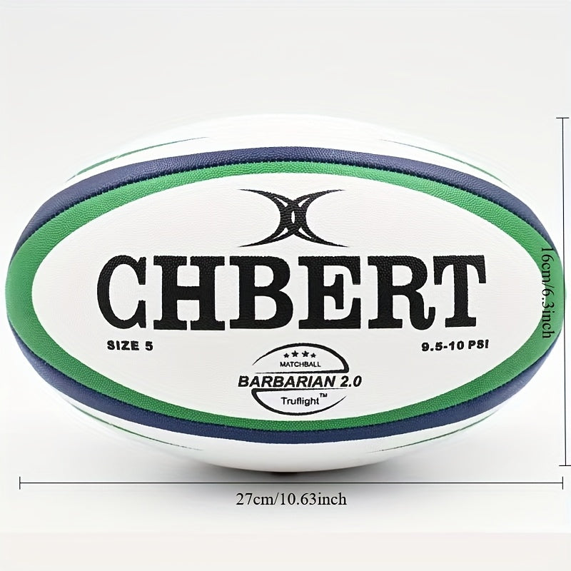 Durable PU Rugby Ball – Non-Slip 5-Peel Design for Training and Matches