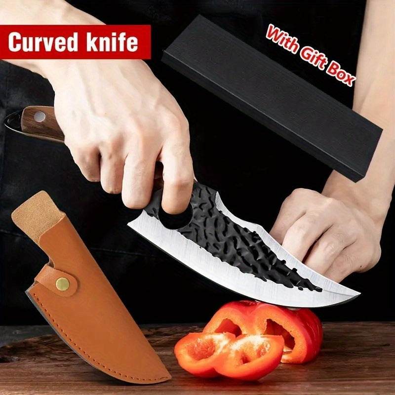 Multi‑Functional Fixed Blade Outdoor Knife with Sheath – Full Tang Survival Knife for Camping, Hiking & Hunting