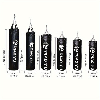Hanging Leather Punching Bag – Boxing & Fitness Training Sandbag