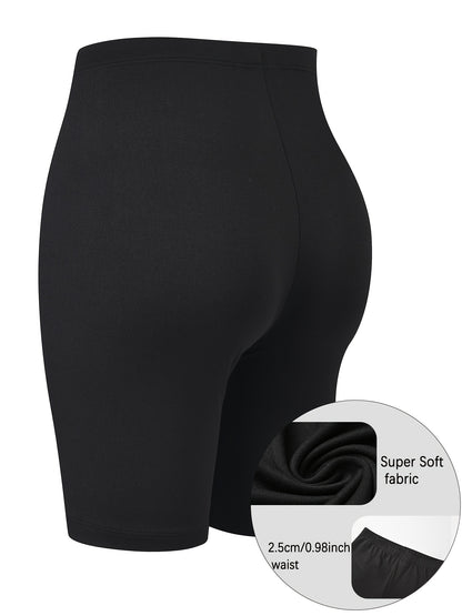 Women's 5-Pack High-Stretch Biker Shorts – Comfortable Workout &amp; Everyday Wear