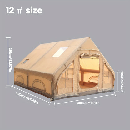 Inflatable Camping Tent for 4–6 People – All-Season Family Shelter