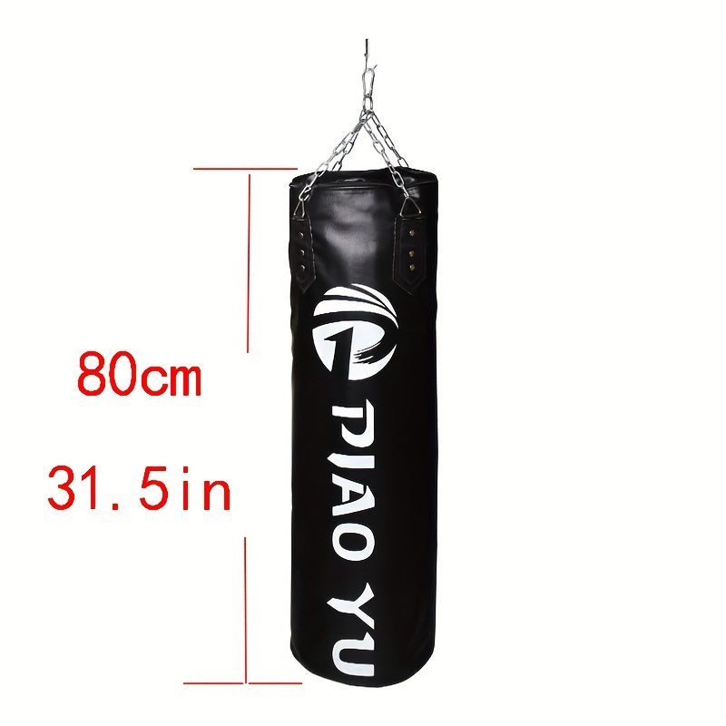 Hanging Leather Punching Bag – Boxing & Fitness Training Sandbag