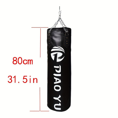 Hanging Leather Punching Bag – Boxing & Fitness Training Sandbag