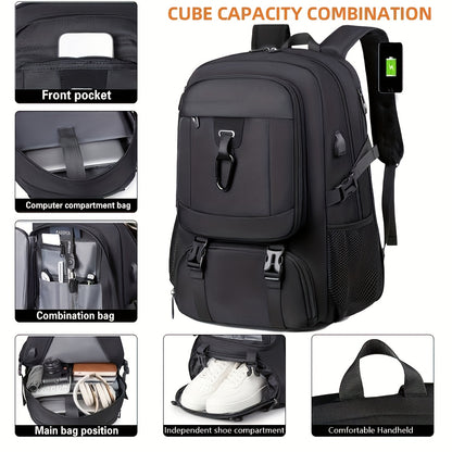 Large Capacity Expandable Business and Travel Backpack