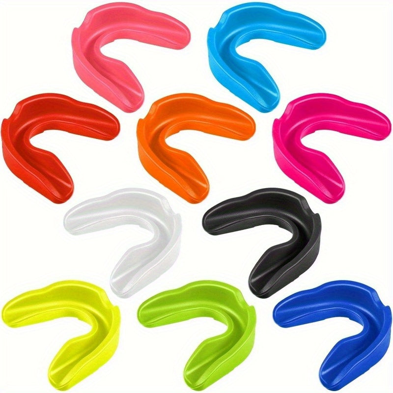 10-Pack Silicone Sports Mouth Guards for Contact Sports