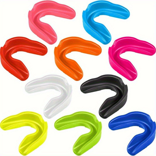 10-Pack Silicone Sports Mouth Guards for Contact Sports