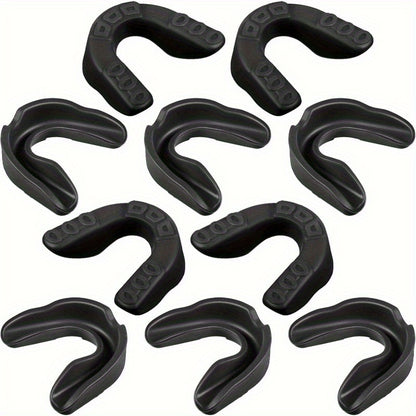 10-Pack Silicone Sports Mouth Guards for Contact Sports