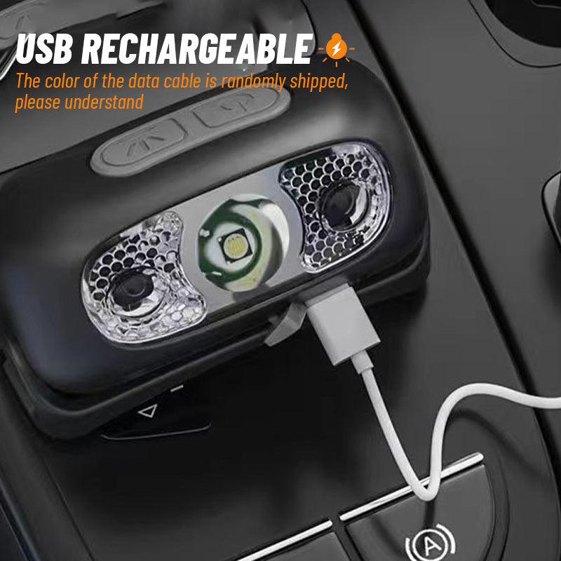 2-Pack Rechargeable LED Camping Headlamps with Adjustable Angle