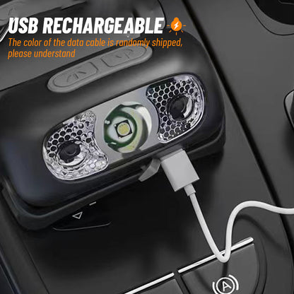 2-Pack Rechargeable LED Camping Headlamps with Adjustable Angle