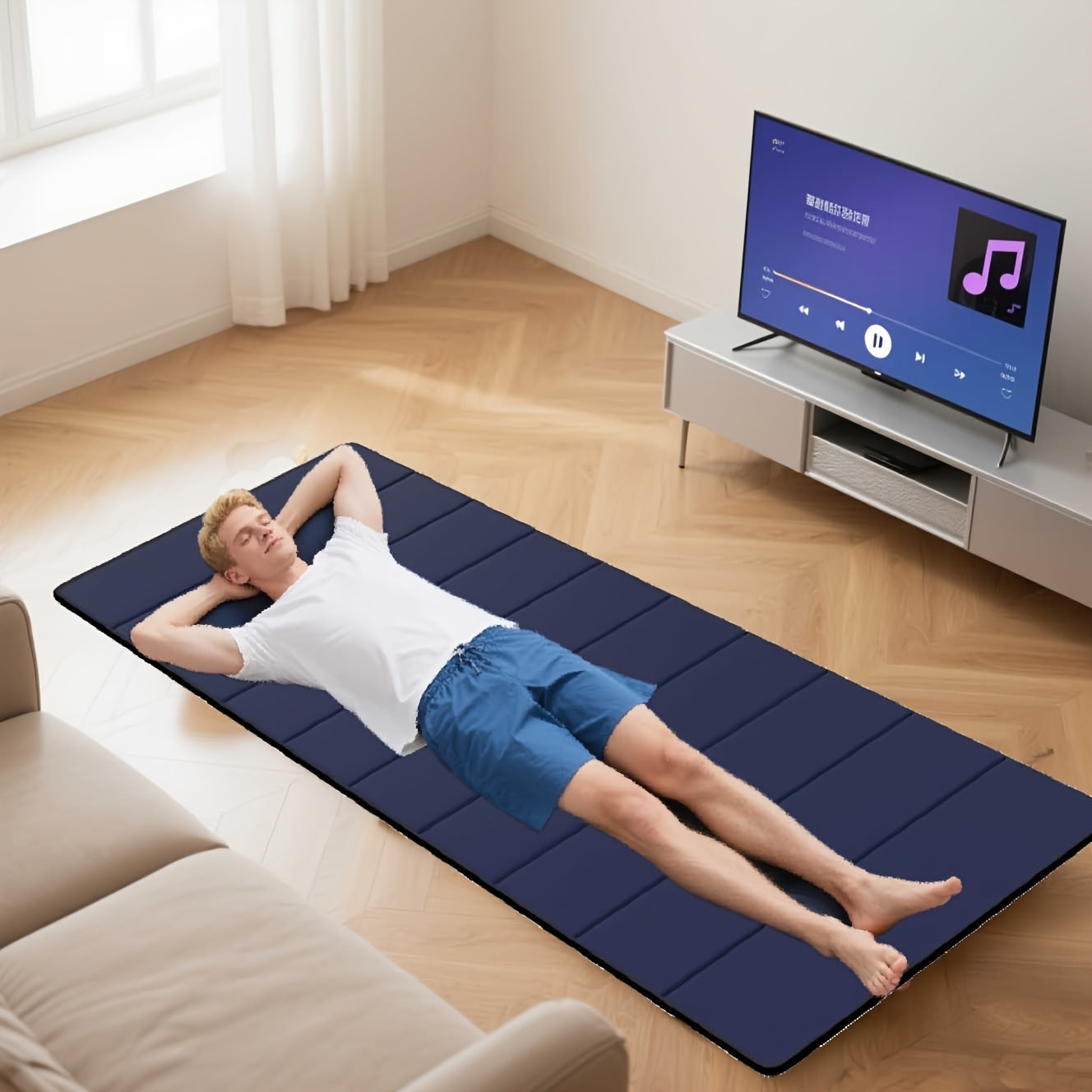Extra-Wide Thick Foam Camping Mat – Lightweight &amp; Foldable