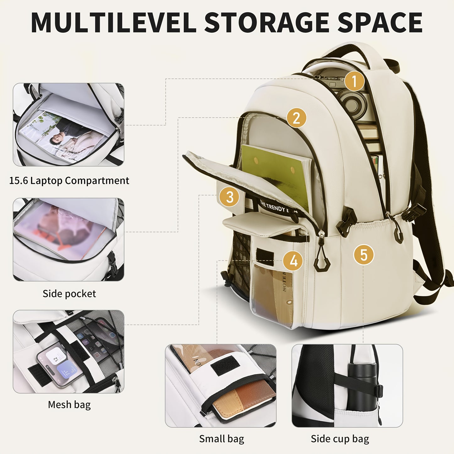 2025 Large Capacity Casual Workwear Backpack