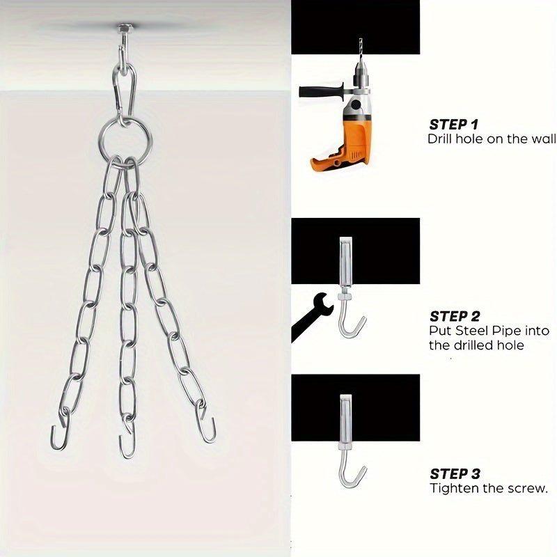 Hanging Leather Punching Bag – Boxing & Fitness Training Sandbag