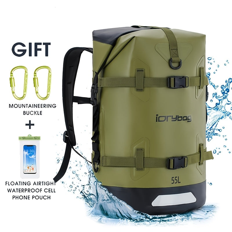 High-Quality Waterproof Backpack – Submersible Dry Bag for Travel, Kayaking & Paddleboarding – 50L
