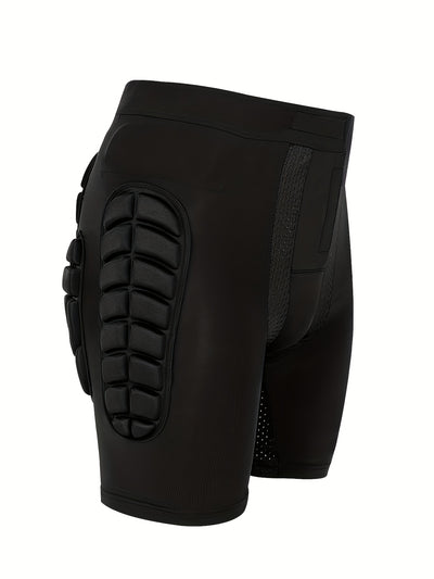 High-Elasticity Compression Sports Shorts with Breathable Mesh Panels