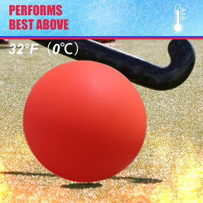 2-Pack Street Hockey Balls – Durable, Low-Bounce, High-Visibility