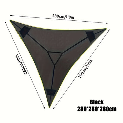 Multi-Person Triangular Hammock with Mesh Storage Bags