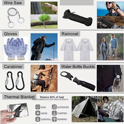 105-in-1 Emergency Survival Kit – Complete Survival Gear and First Aid Pack