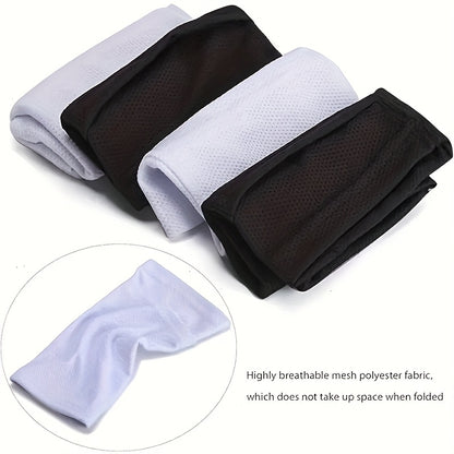 4-Piece Soccer Shin Guard Set with Compression Sleeves and Leg Straps